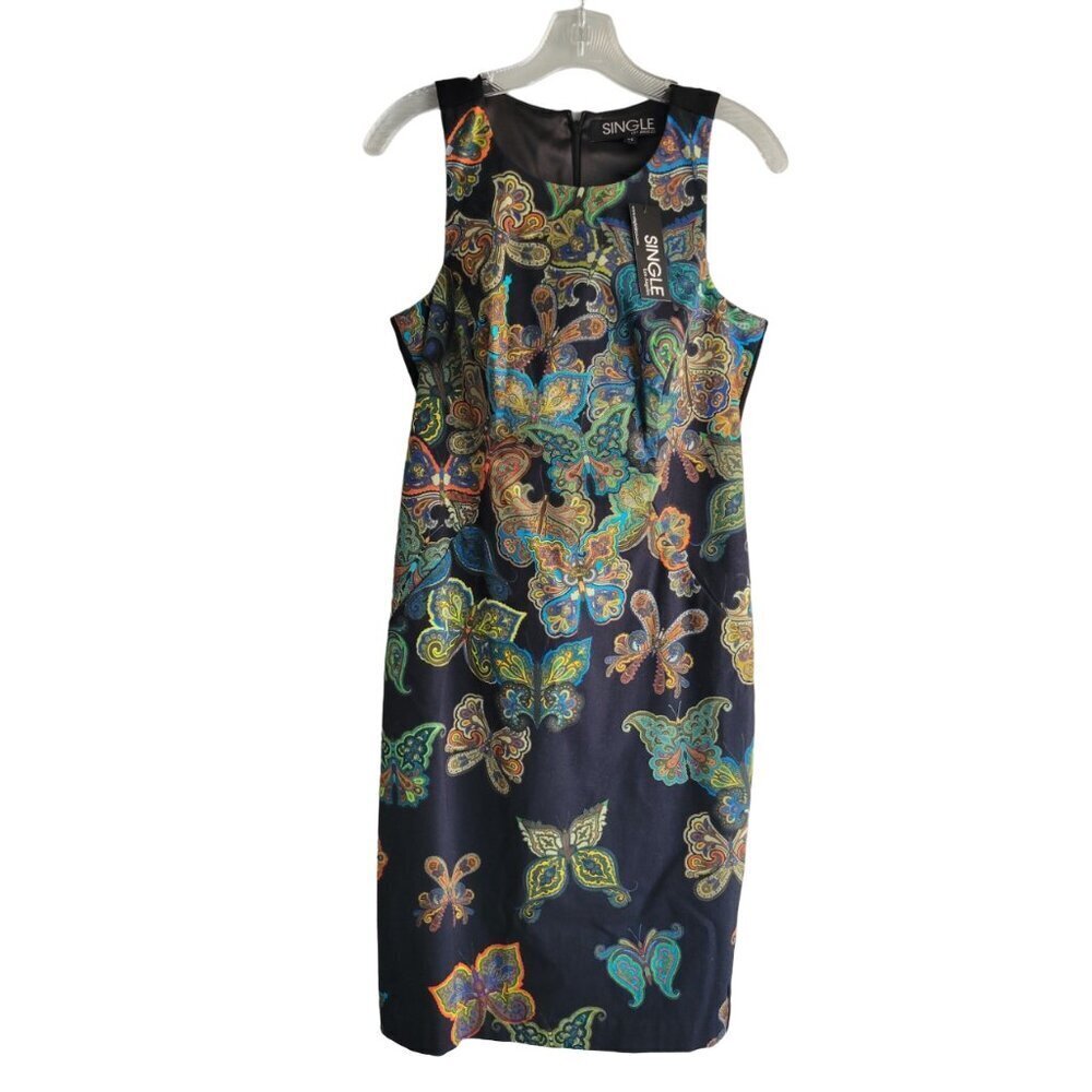 *NWT* Single Dress Los Angeles-Body Con Style with Butterfly Print Size M